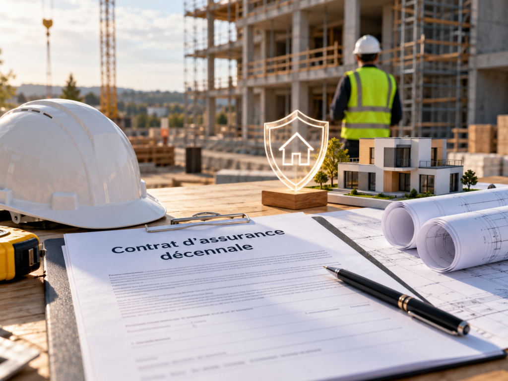 Contrat d'assurance décennale sur un chantier de construction